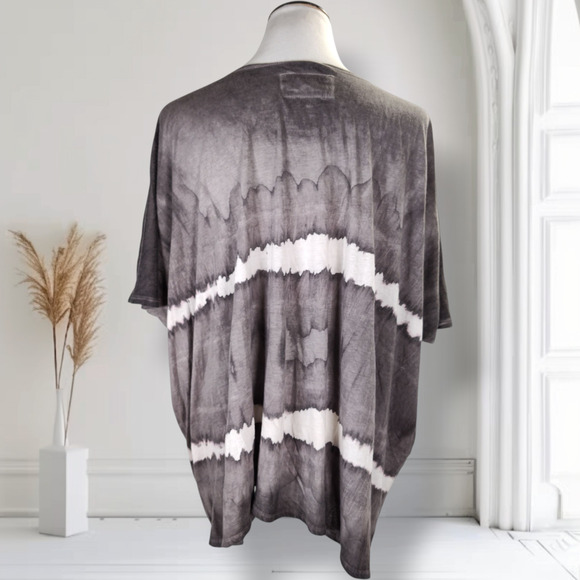 AllSaints Spitalfields Oversized Horse Graphic Tee M Cotton Modal Tie Dye Top - Picture 9 of 15
